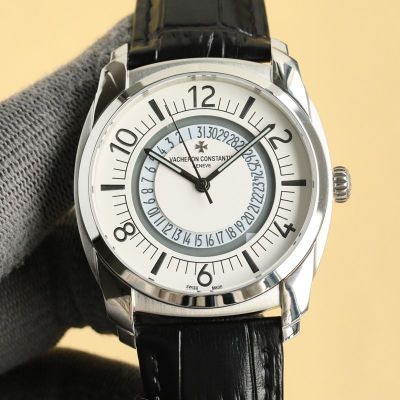 VACHERON CONSTANTIN Watch Prices Best Edition with 9015 Movement Black/Red Italian Cowhide Watch Strap 41mm Watch